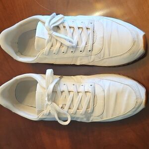 J. Crew Classic Cream Lace-Up Sneakers